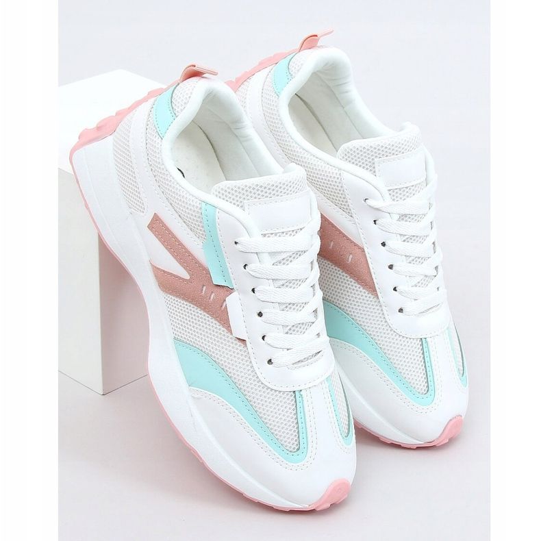 Moniväriset urheilukengät 6115 VALKOINEN / PINKKI vaaleanpunainen monivärinen 1