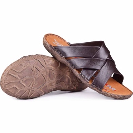 Kampol Miesten nahkatossut 214 / BR ruskea 1