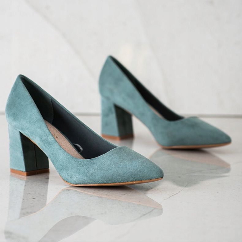 Klassiset mokkanahkaiset VINCEZA -pumput vihreä 1