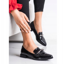 S. BARSKI Lakatut mokkasiinit Spitzissä musta 2