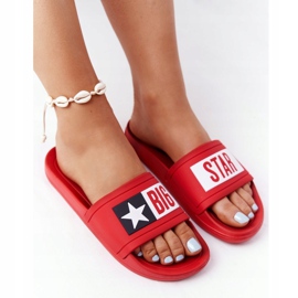 Naisten tossut Big Star Red DD274A267 punainen 2