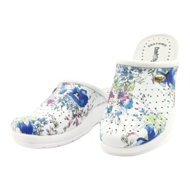 Valkoiset Comfooty Alessia varvastossut valkoinen monivärinen 2