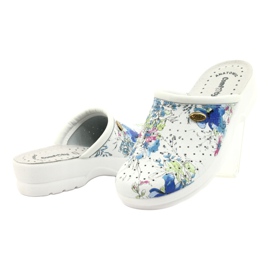 Valkoiset Comfooty Alessia varvastossut valkoinen monivärinen 3