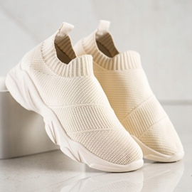 SHELOVET Mukavat Slip-On-kengät beige 1