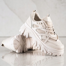 SHELOVET Beige muoti lenkkarit ruskea 1