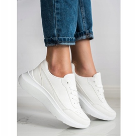 SHELOVET Klassiset Eco -nahkatossut valkoinen 1