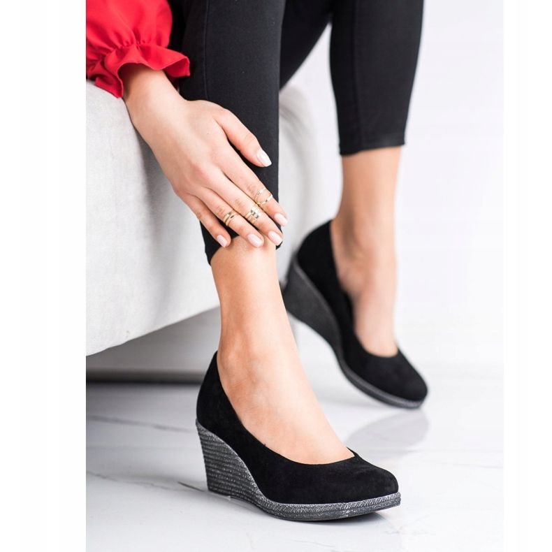 VINCEZA mokkapumput musta 2