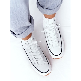 PS1 Nahkaiset lenkkarit valkoisella Coachella -alustalla valkoinen 2