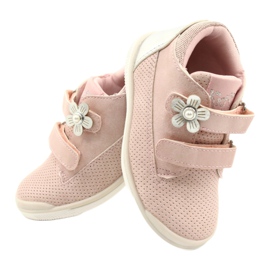 American Club Urheilukengät, joissa tarranauha GC06 / 21 Vaaleanpunainen-Hopea 4