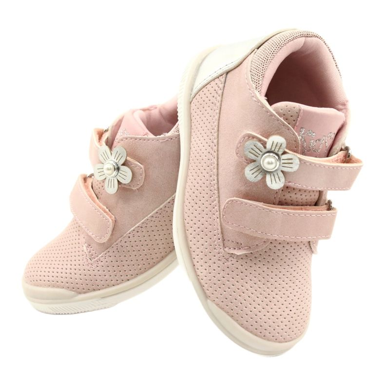 American Club Urheilukengät, joissa tarranauha GC06 / 21 Vaaleanpunainen-Hopea 4