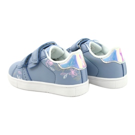 American Club Velcro -kengät ES22 / 21 sininen hopea 5