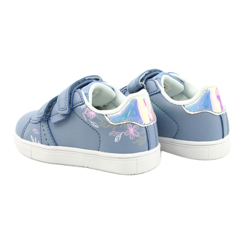 American Club Velcro -kengät ES22 / 21 sininen hopea 5