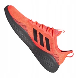 Juoksukengät adidas Fluidflow M EG3664 musta oranssi 2
