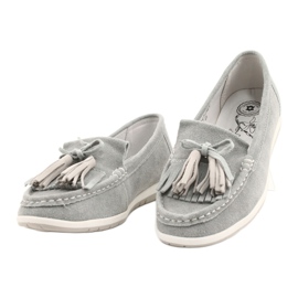 Evento Naisten Loaferit, Mokkanahka ja hapsut, Harmaa Batist 1