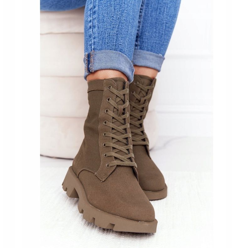 Naisten vihreät Haley -työkengät 2