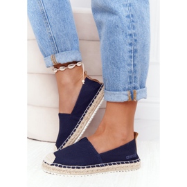 Espadrillot punotulla pohjalla Big Star HH274500 Navy Blue sininen 2