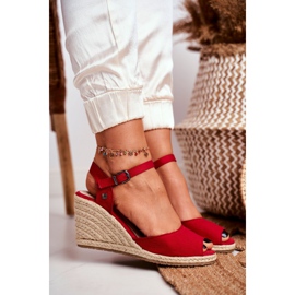 Naisten sandaalit Espadrilles Big Star Red DD274A213 punainen 3 Naisten sandaalit Espadrilles Big Star Red DD274A213 punainen 3