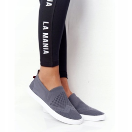 Naisten tennarit Slip-on Big Star FF274A607 Harmaa 1