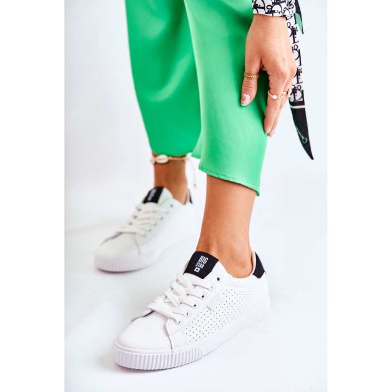 Naisten nahkakengät Big Star HH274071 Valkoinen ja musta 1