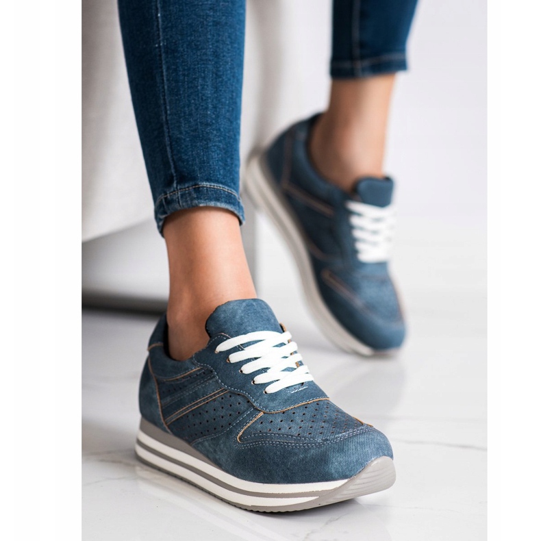 Kylie Urheilukengät eko -nahkaa sininen 1