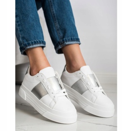 SHELOVET Lenkkarit, joissa on eko -nahkaa valkoinen 1