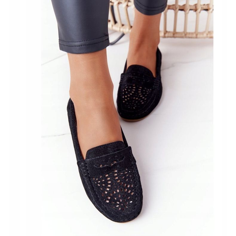 S.Barski Naisten mokkanahkatakit, S. Bararski Black musta 1