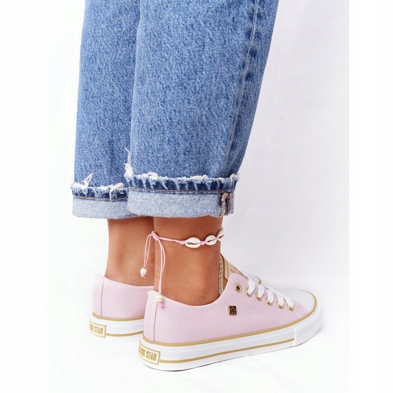 Naisten klassiset lenkkarit Big Star HH274455 Pink vaaleanpunainen 1