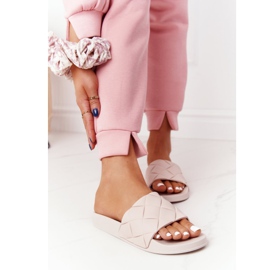 PS1 Naisten beige kumitossut Let's Swim ruskea 1