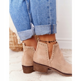 PS1 Avoimet saappaat, joissa on leikkaukset Beige Clever ruskea 1