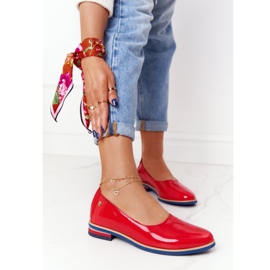 Lakatut nahkakengät Maciejka 05035-08 Punainen 2