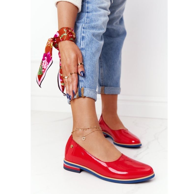 Lakatut nahkakengät Maciejka 05035-08 Punainen 2