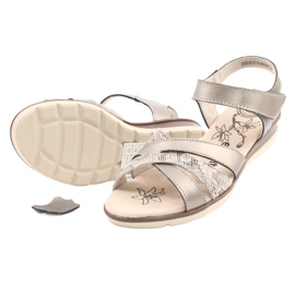 Evento Mukavat nahkasandaalit 20SD20-2174 pronssi beige ruskea monivärinen 2