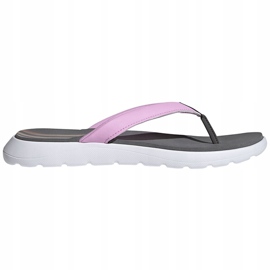 Adidas Naisten Comfort Flip Flop -tossut harmaa-vaaleanpunainen FY8658 1