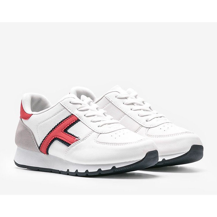 Valkoiset, rennot naisten urheilukengät Lizabeth valkoinen 1