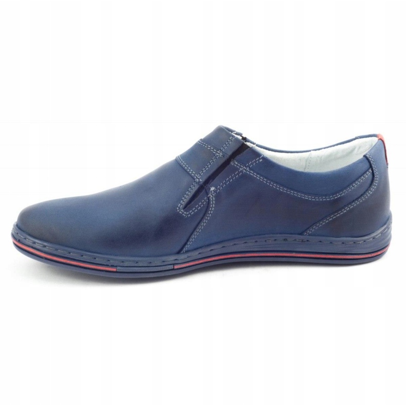 Polbut Miesten Brogues Leather 362 Navy Blue tummansininen 1