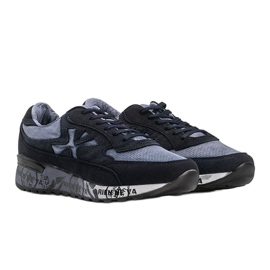 Omarion tummansiniset miesten lenkkarit laivastonsininen monivärinen 1