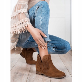 S. BARSKI Jousisaappaat, joissa on leikattu S.BARSKI ruskea 1