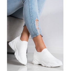 SHELOVET Mukavat Slip-On-kengät valkoinen 1
