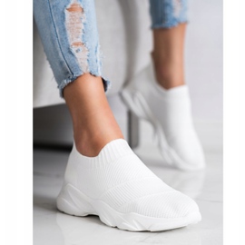 SHELOVET Mukavat Slip-On-kengät valkoinen 4