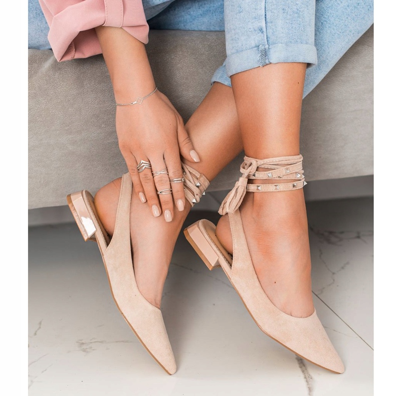 Seastar Pumput koristeellisella sidonnalla ruskea 1