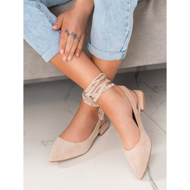 Seastar Pumput koristeellisella sidonnalla ruskea 2