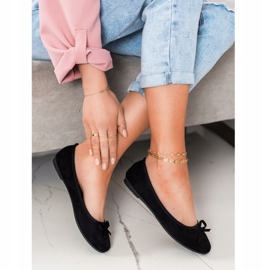 Clowse Klassinen mokkanahka ballerina musta 1