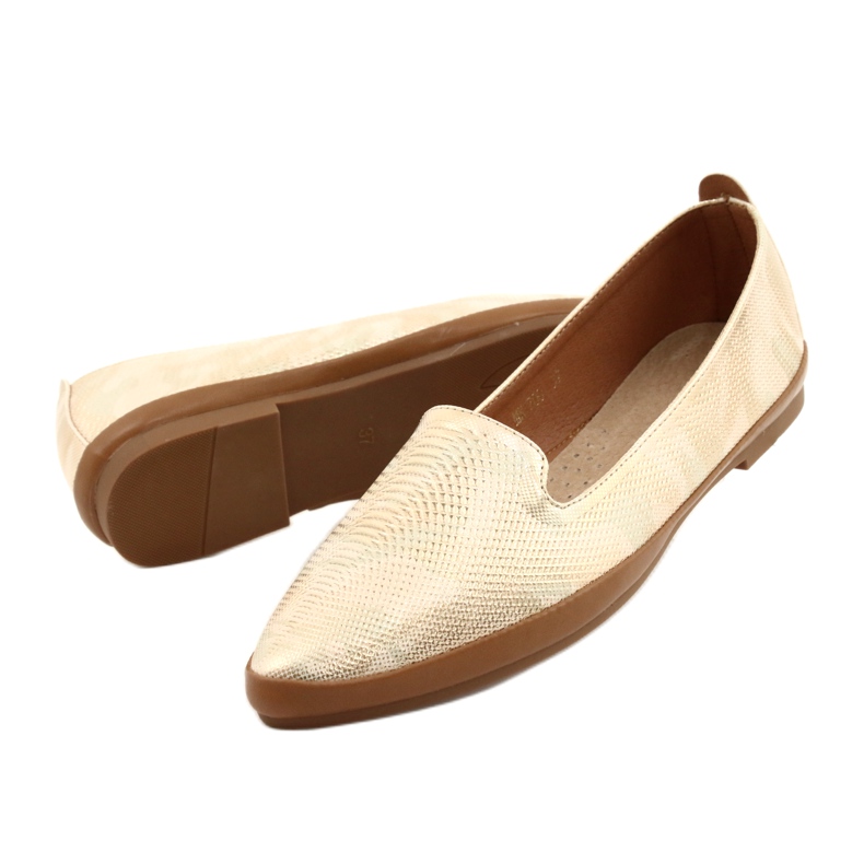 Sergio Leone ballerina lords beige/kultainen MK700 3