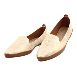 Sergio Leone ballerina lords beige/kultainen MK700 2