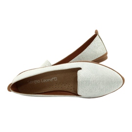 Sergio Leone hopeanharmaat ballerinakengät MK700 4