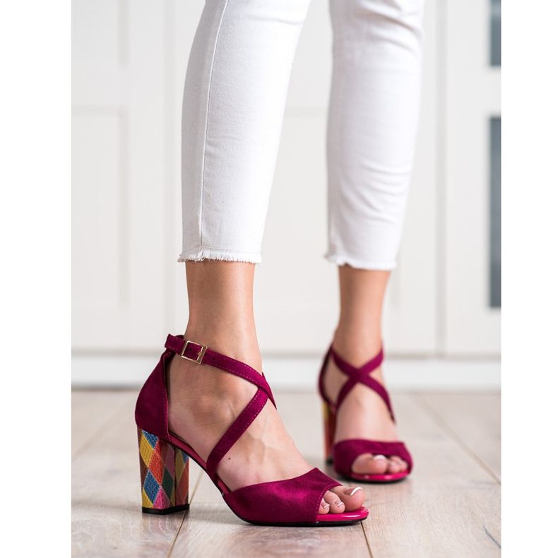 Muodikkaat Sergio Leonen pumput vaaleanpunainen 1