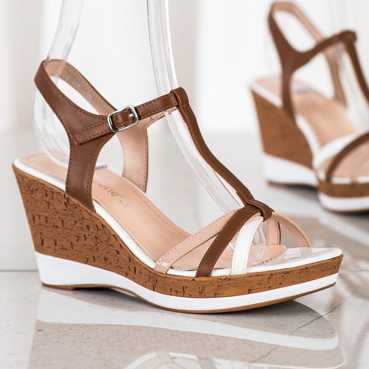 Sergio Leone Wedge -sandaalit ruskea 1