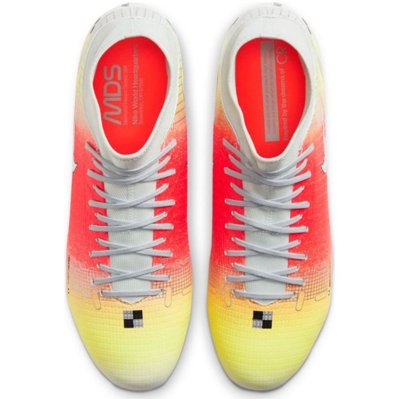Nike Mercurial Superfly 8 Academy Mds FG / MG M CV0948 108 jalkapallokengät punainen oranssi 1