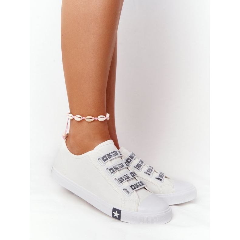 Naisten lenkkarit Big Star HH274094 Valkoinen, hihansuut 2