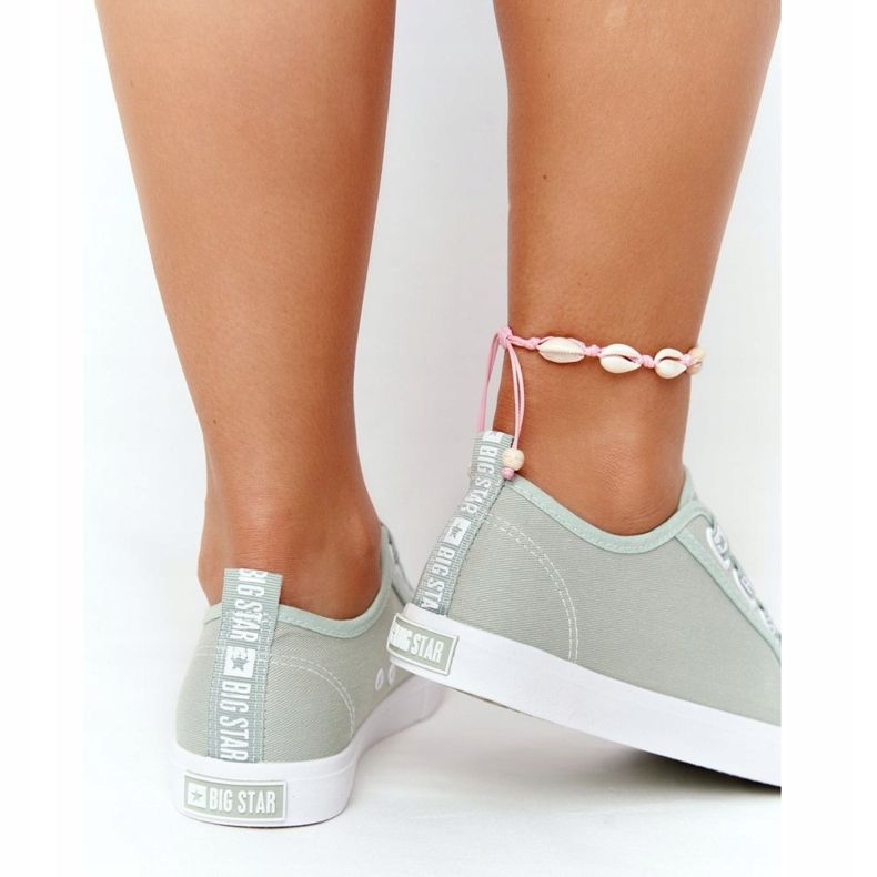 Naisten lenkkarit Big Star HH274097 Vihreä, hihansuut 2
